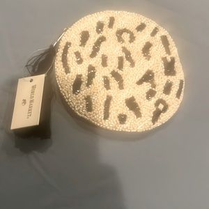 World Market Zebra Print Pouch- NWT